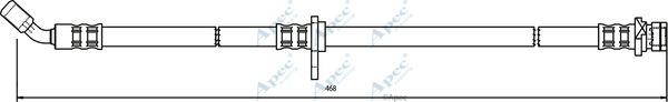 APEC BRAKING Тормозной шланг HOS3186